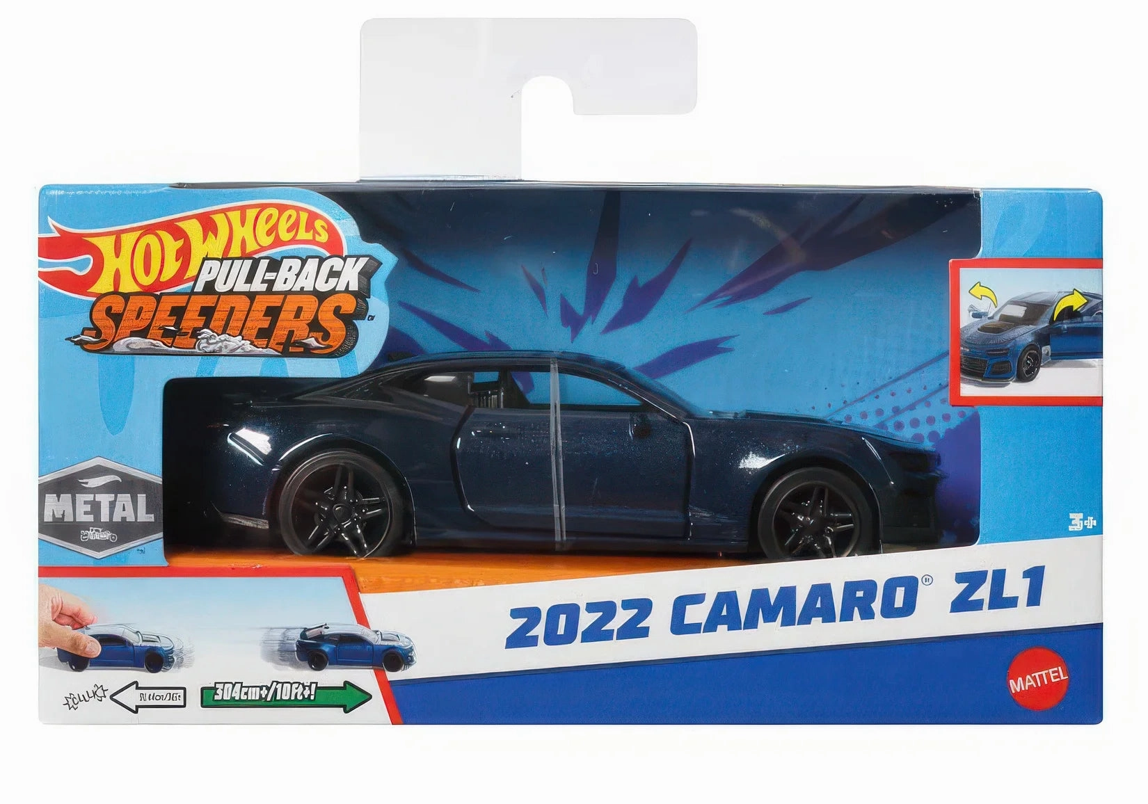 Designed for development Little builders Hot Wheels Pull-Back Speeders Toy Car - Assortment
