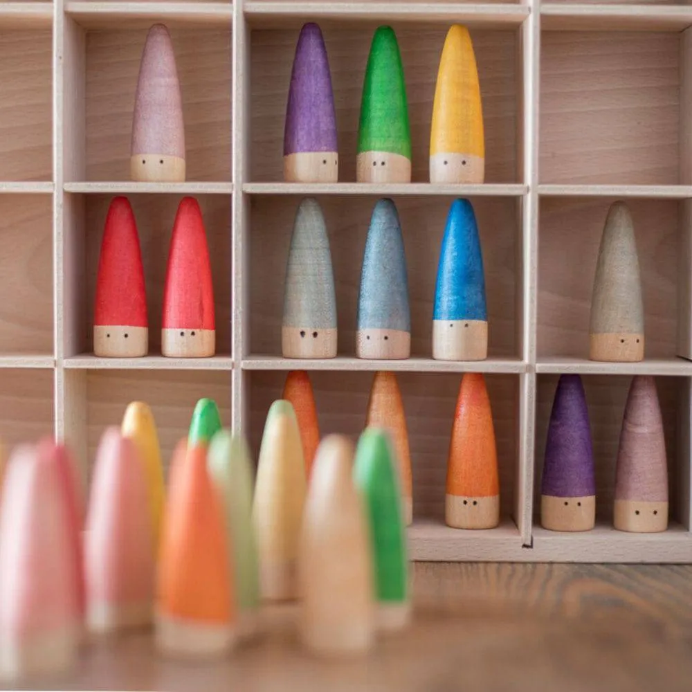 Stick Gnomes - Set Of 18 Wooden Toy Figures Kid-focused experiences