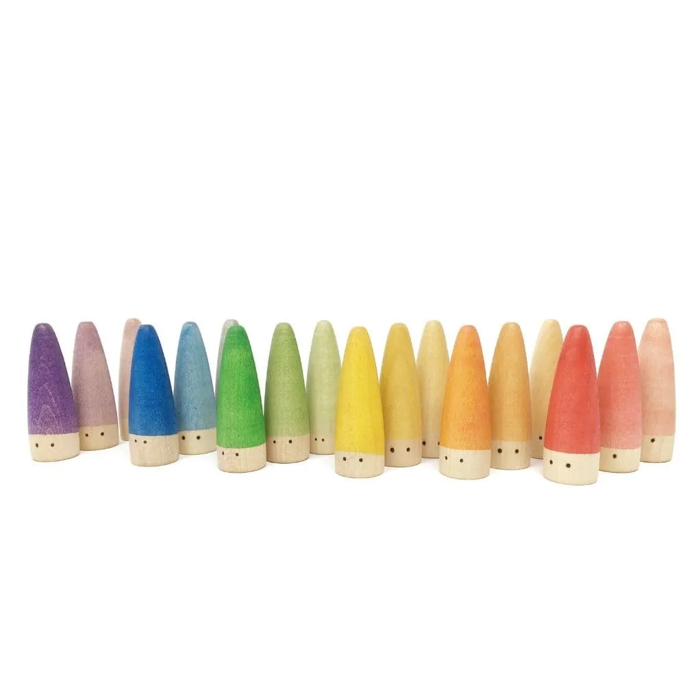 Stick Gnomes - Set Of 18 Wooden Toy Figures Fun for curious minds