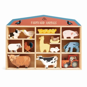Young minds at work Farmyard Wooden Animals Set