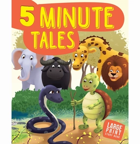 Young minds at work Kids essentials Story Book: 5 Minute Tales For Children ( Large Print) [Paperback] Om Books Editorial Team