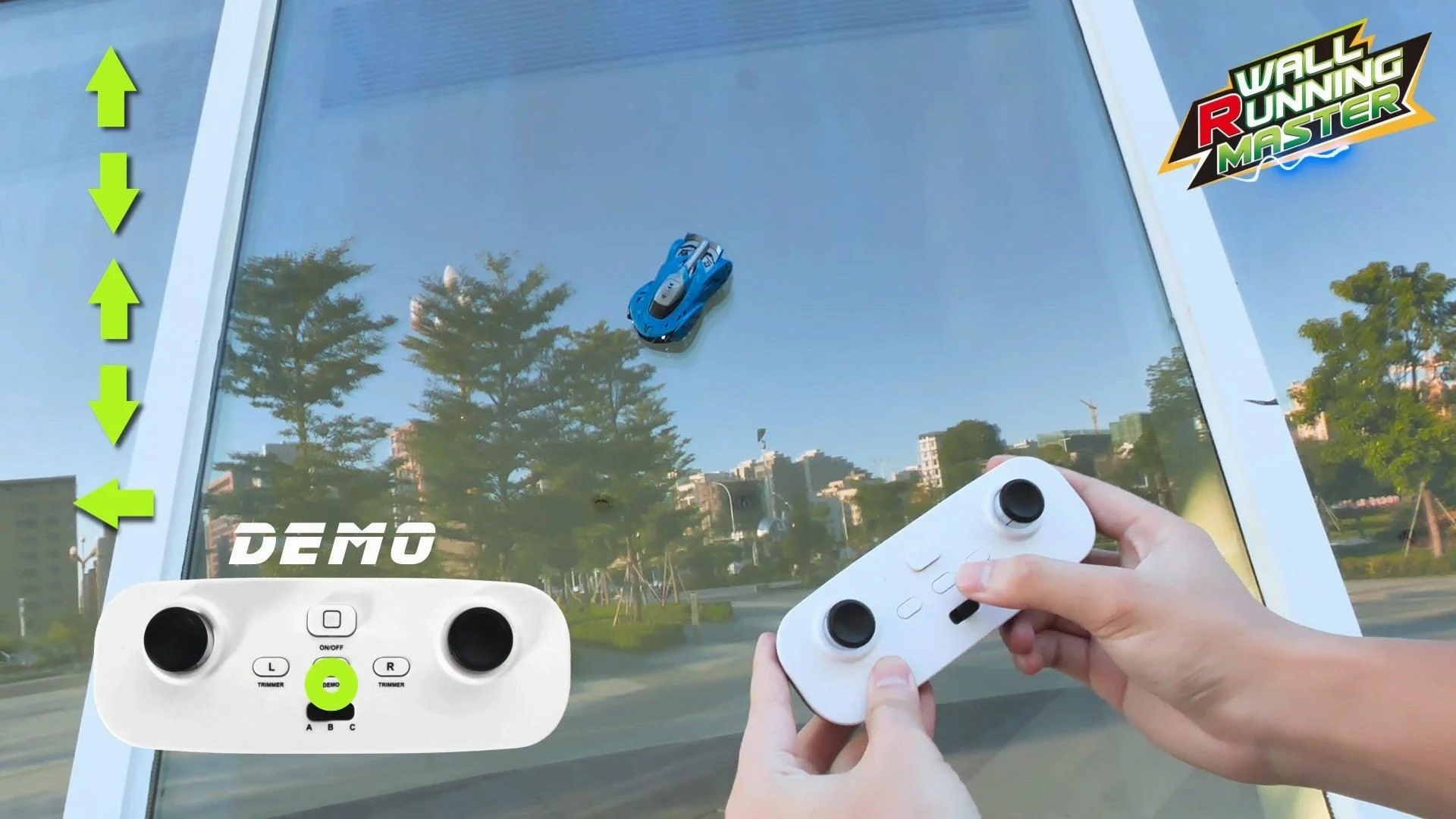 Moments of imagination Infrared Stunt Programming Rc Wall Climbing Car With Lights