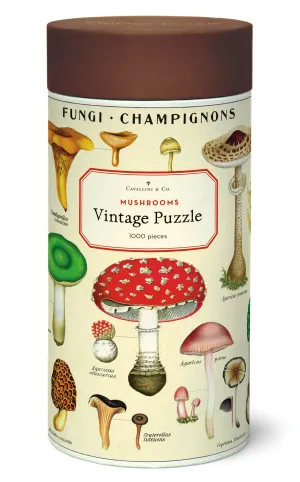 Imaginative play Cavallini & Co. Mushrooms 1000 Piece Puzzle