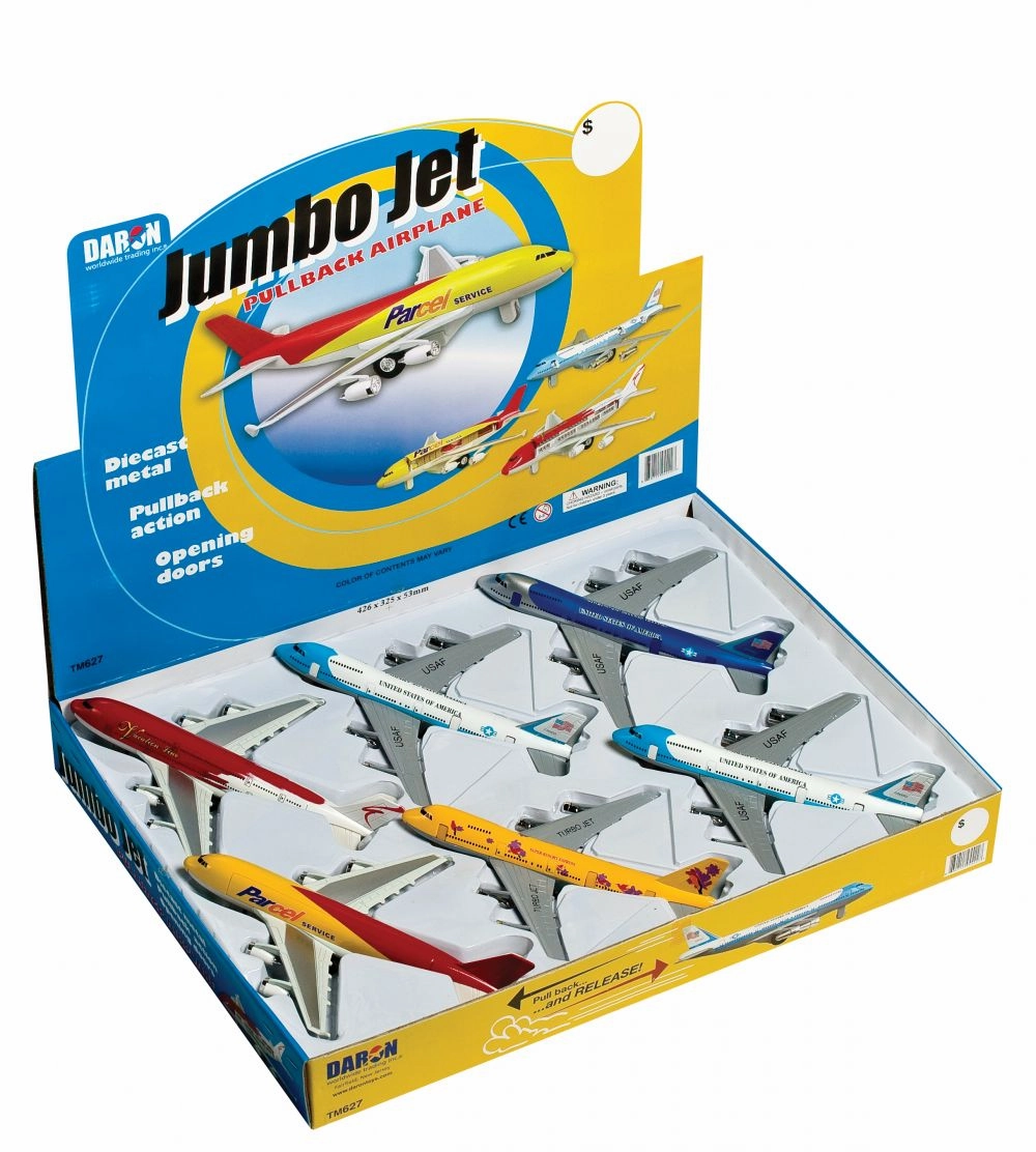 Learn & grow Jumbo Jet Pull Back