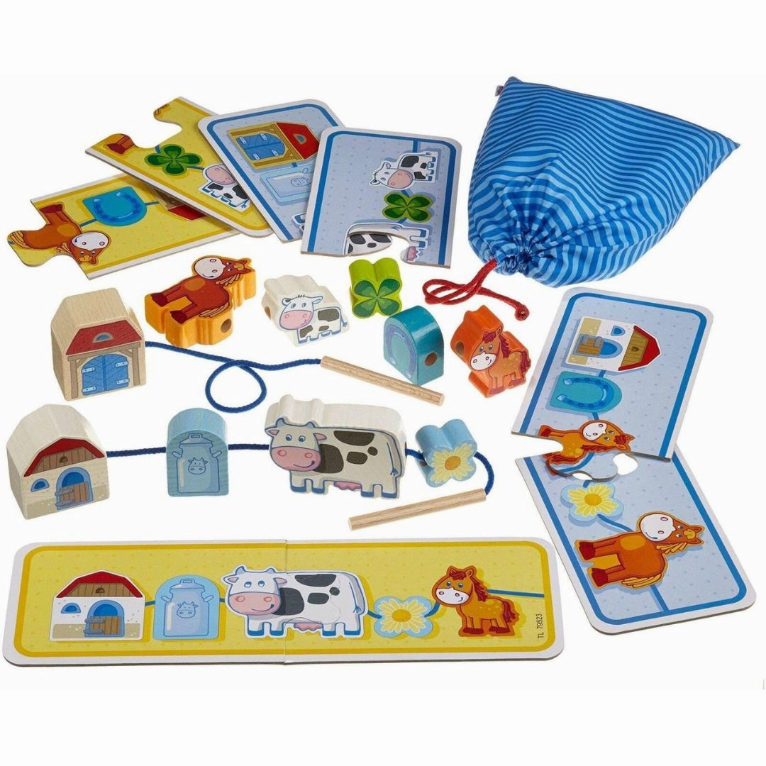 Happy hands On The Farm Threading Game