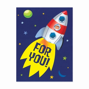 Little builders Educational fun Rocket For You Enclosure Card