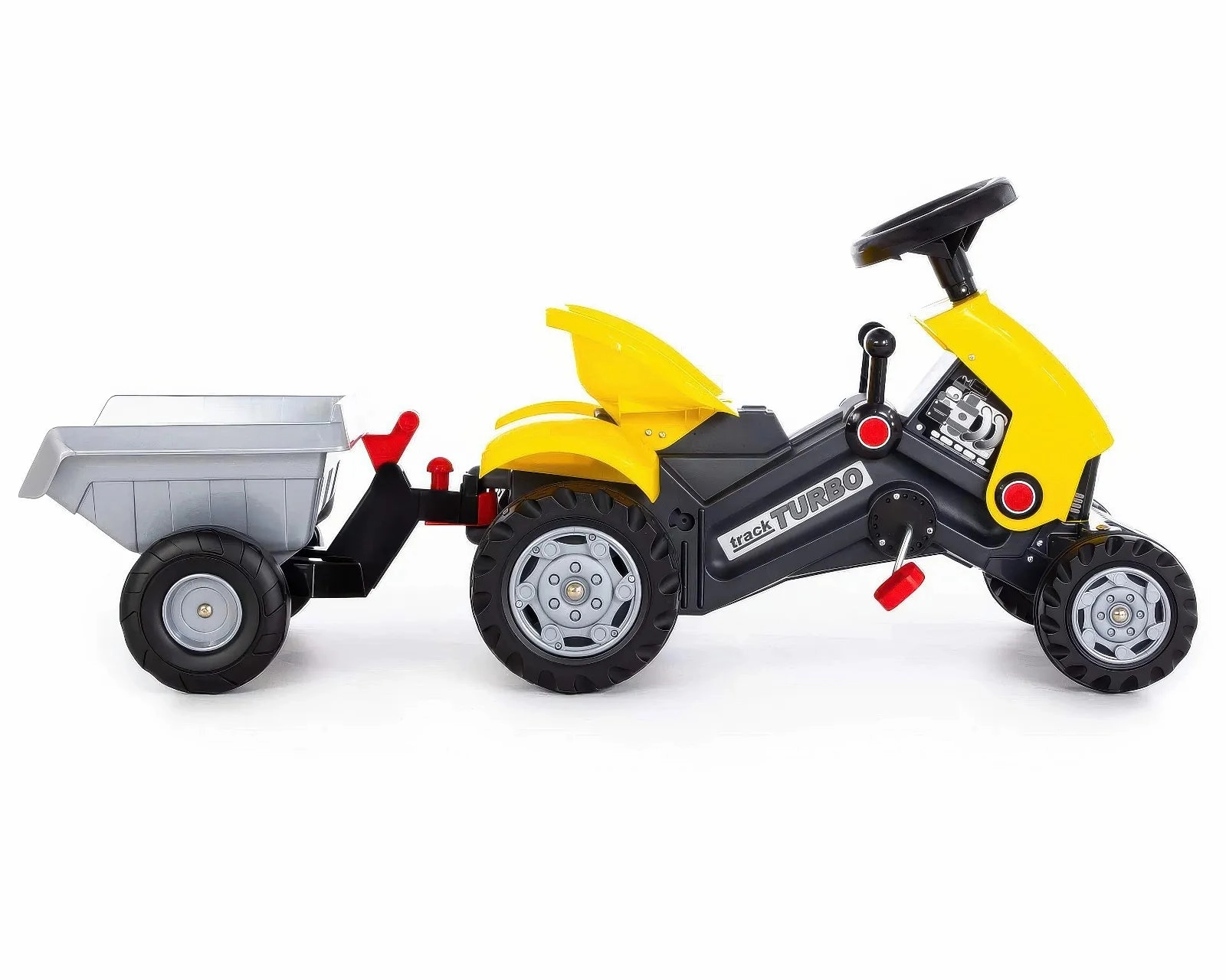 Smart & fun Sensory fun for little hands Turbo 2 Pedal Tractor And Trailer Ride-On