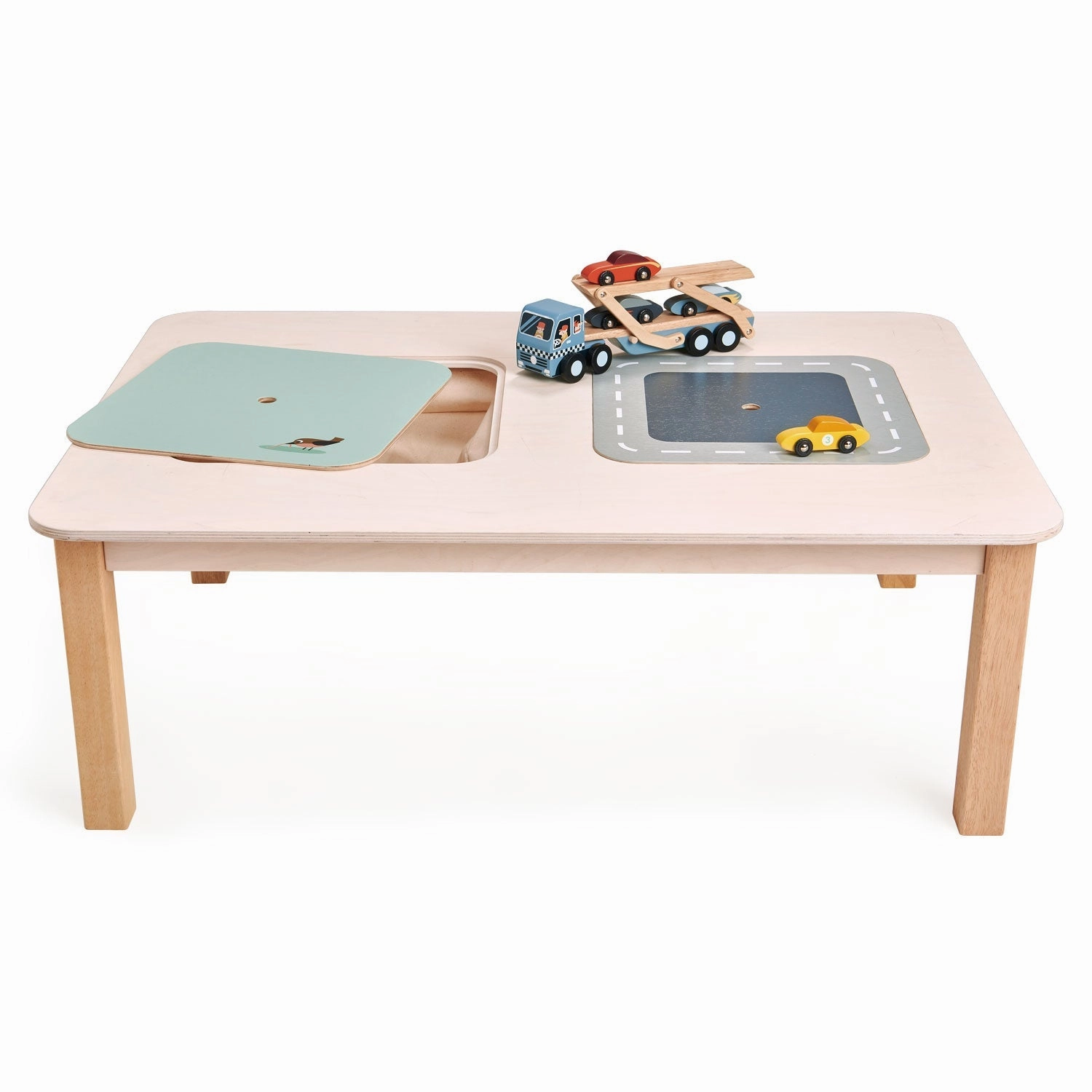 Interactive Play Table With Hidden Storage Learning through play