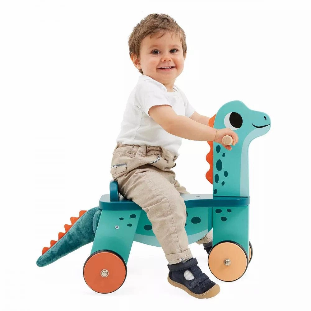 Janod Dino - Ride On Dino Portosaurus Little learners Young imaginations