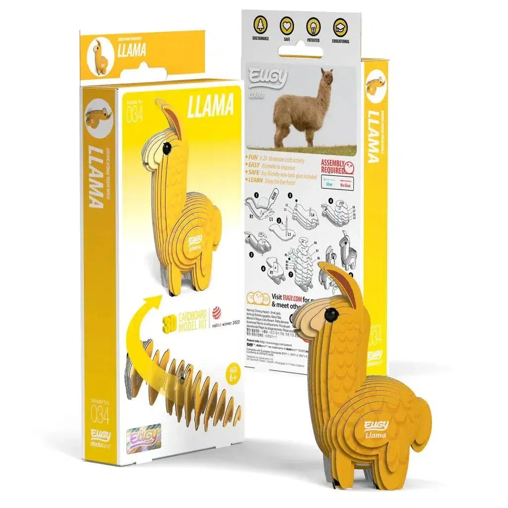 Kid-centered learning Sensory fun for little hands Llama 3D Puzzle