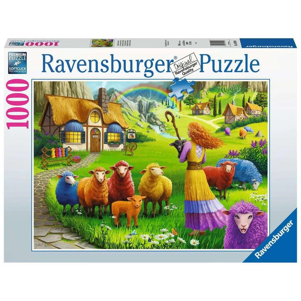 The Happy Sheep Yarn Shop 1000Pc Busy kids Educational fun
