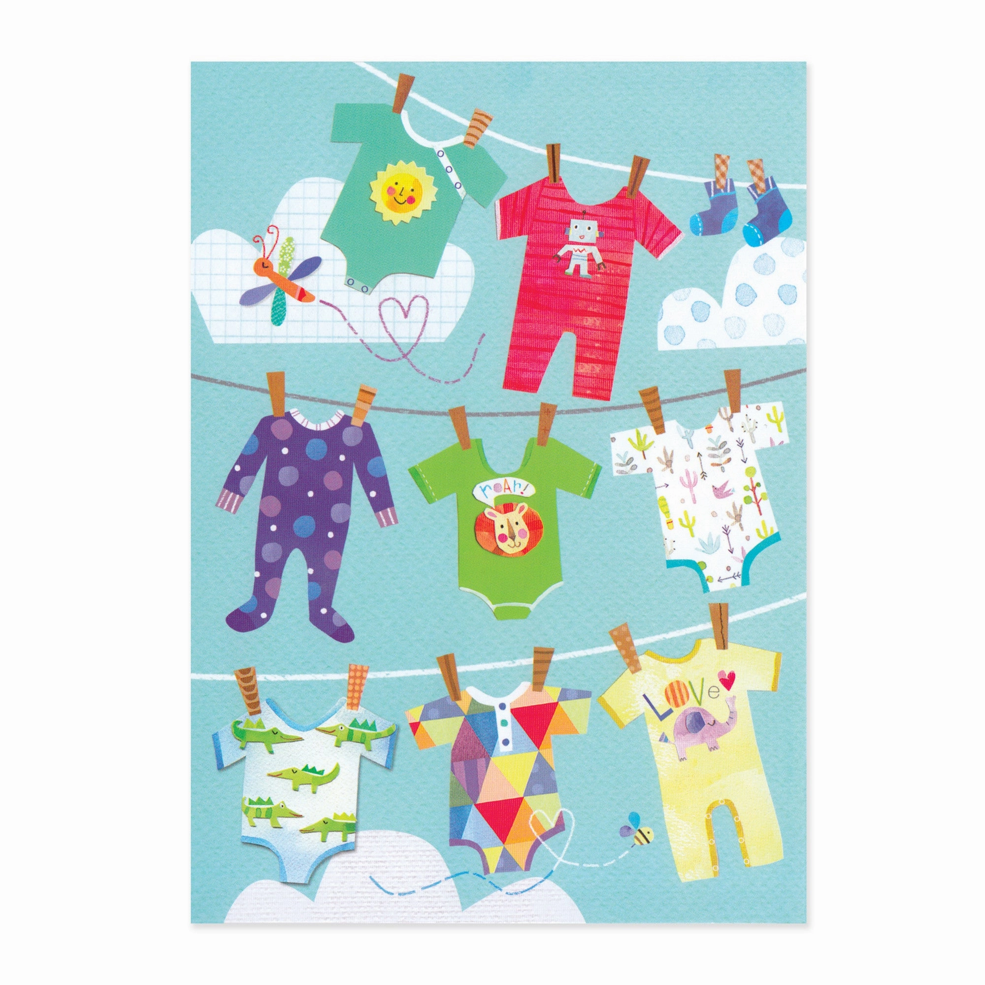 Baby Hanging Out Baby Card Smart little ones Creative minds