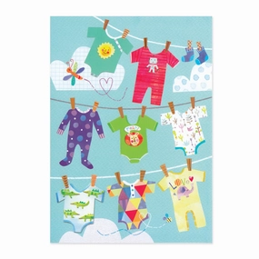 Baby Hanging Out Baby Card Smart little ones Creative minds