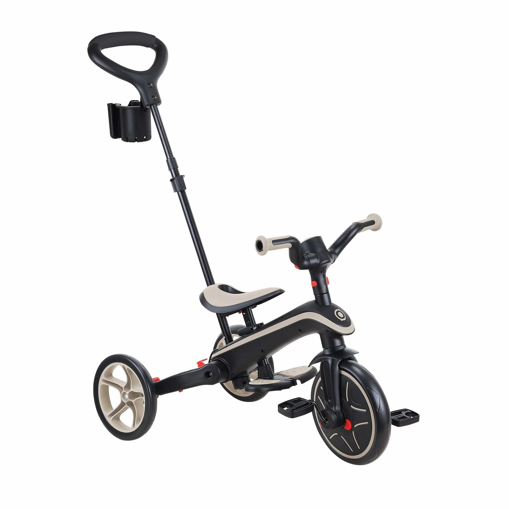 Globber Explorer Trike Foldable 4-In-1 - Taupe (10M - 5Y) Curious minds