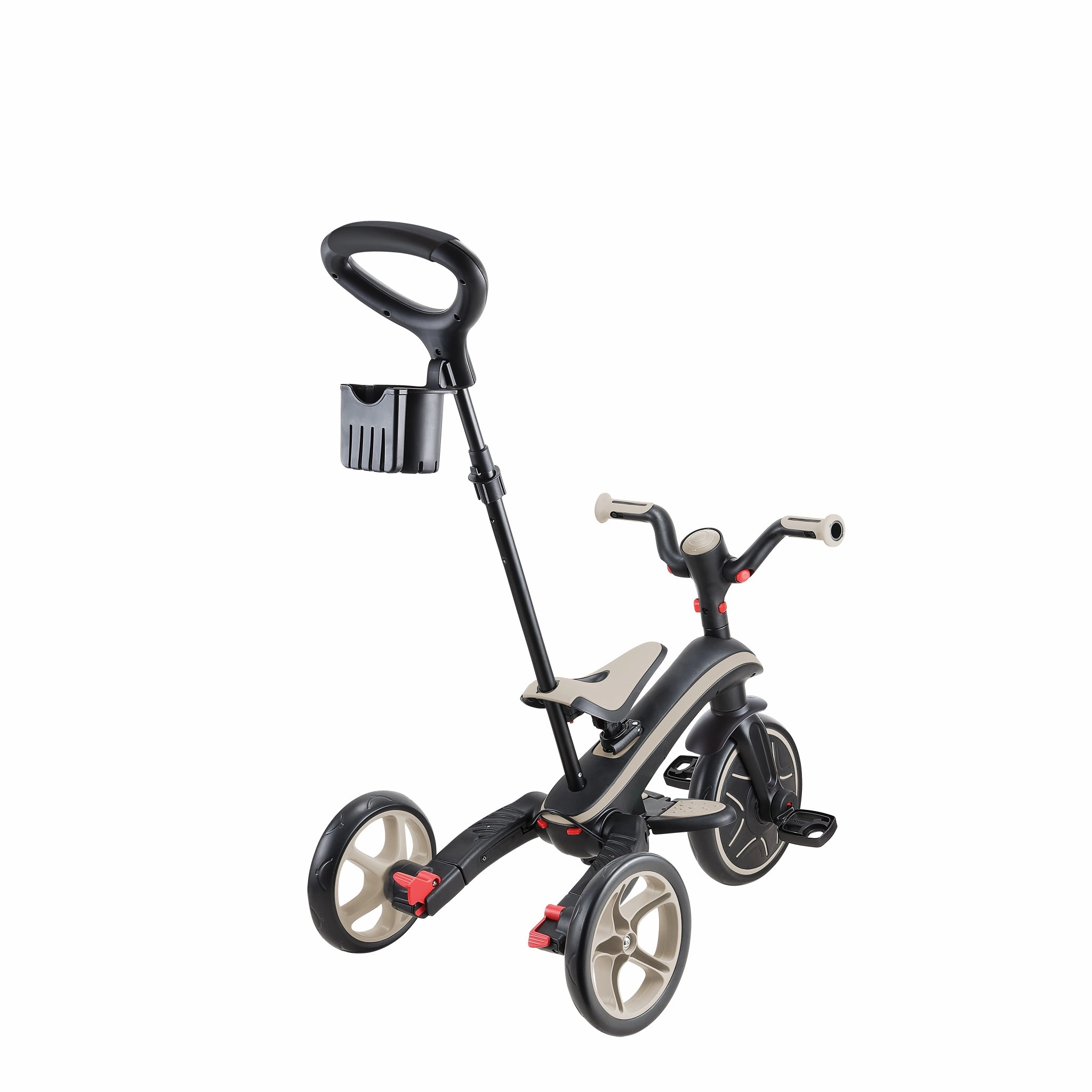 Globber Explorer Trike Foldable 4-In-1 - Taupe (10M - 5Y) Imaginative play Young minds at work