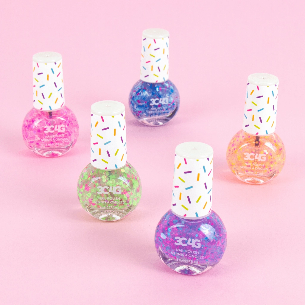 Learning tools Make It Real 3C4G Confetti Nail Polish 5Pk