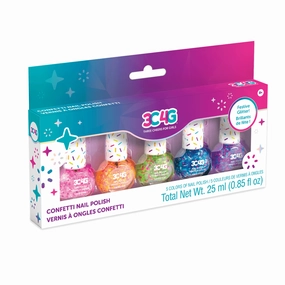 Early discovery Make It Real 3C4G Confetti Nail Polish 5Pk