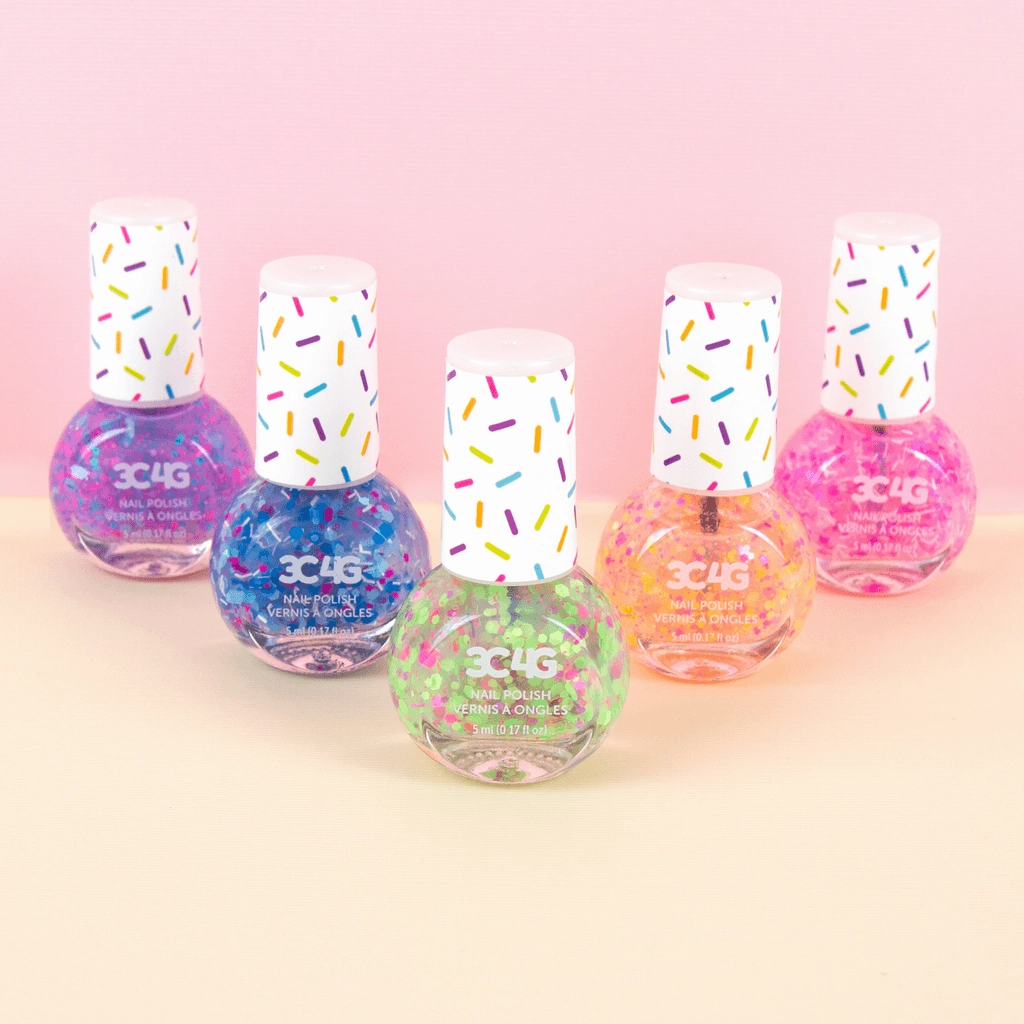 Make It Real 3C4G Confetti Nail Polish 5Pk Kid-focused experiences Growth tools