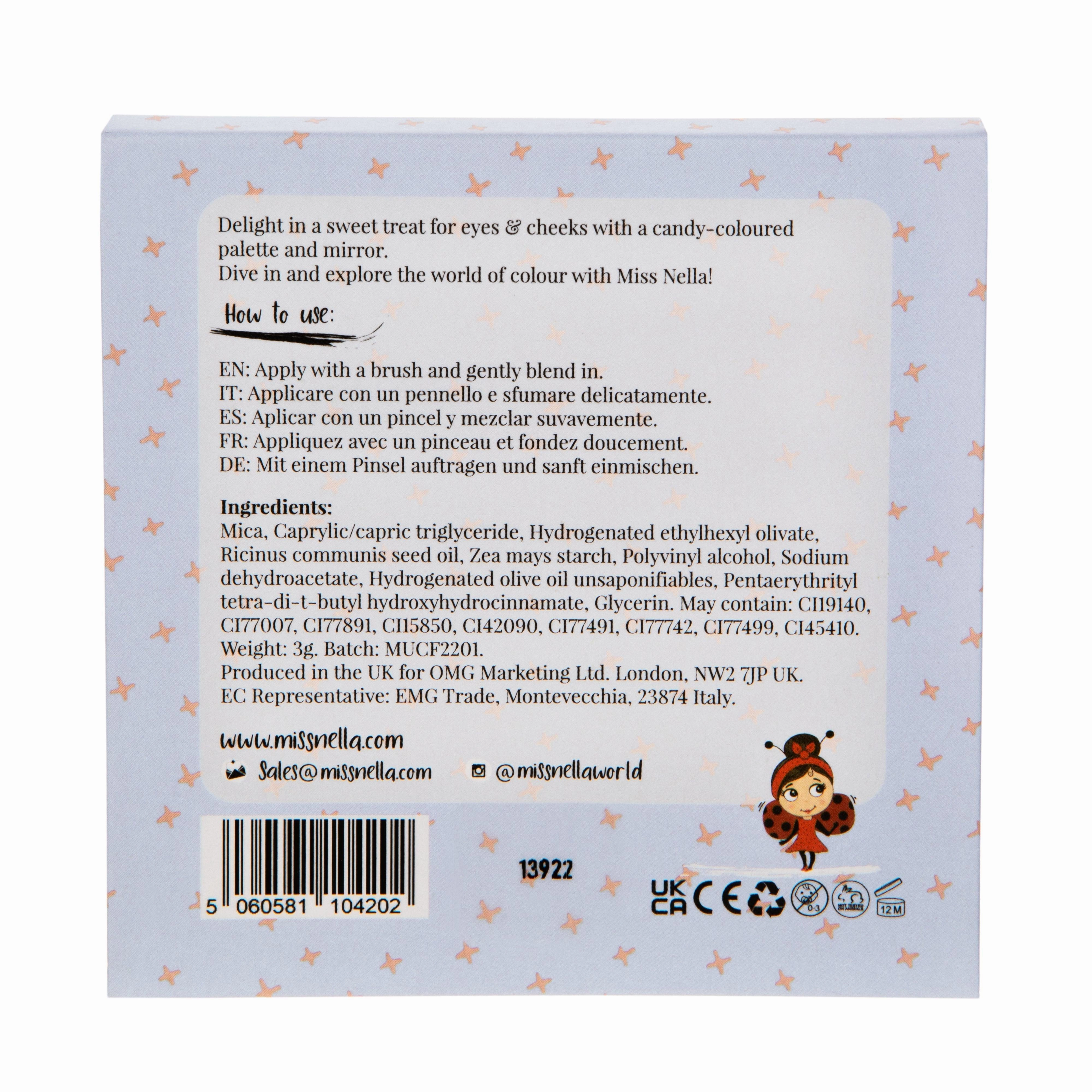 Creative kids Curiosity starters Miss Nella Candy Fantasy Eye & Cheek Palette