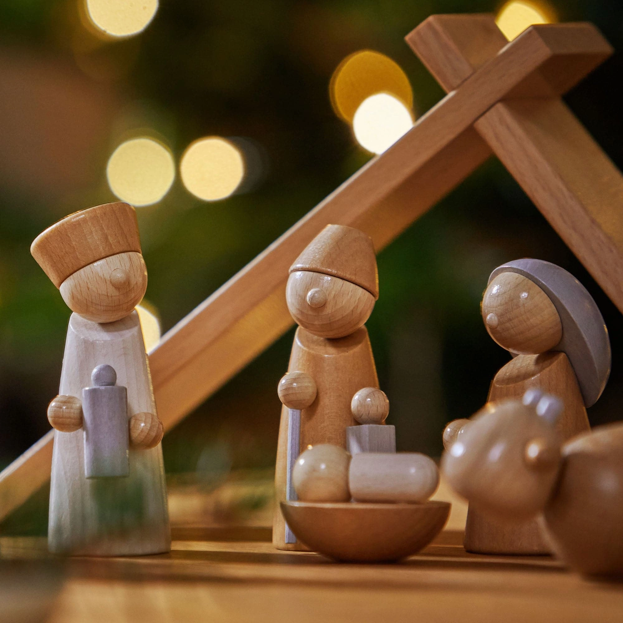 Natural Wood Nativity Set Smart & fun Active learners