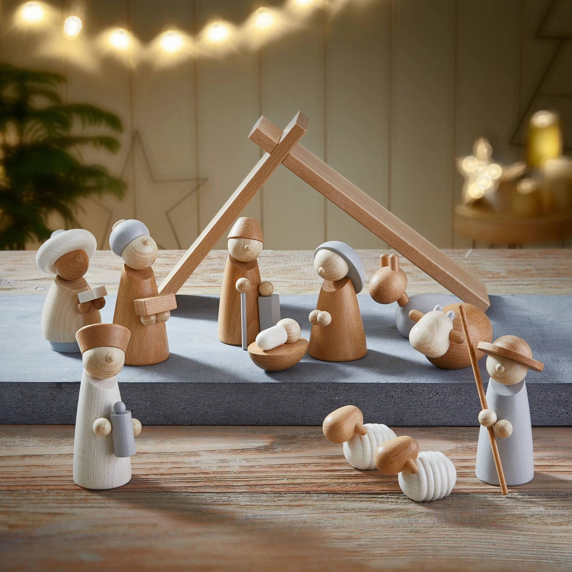 Natural Wood Nativity Set Creative time for curious minds Inspiring creativity