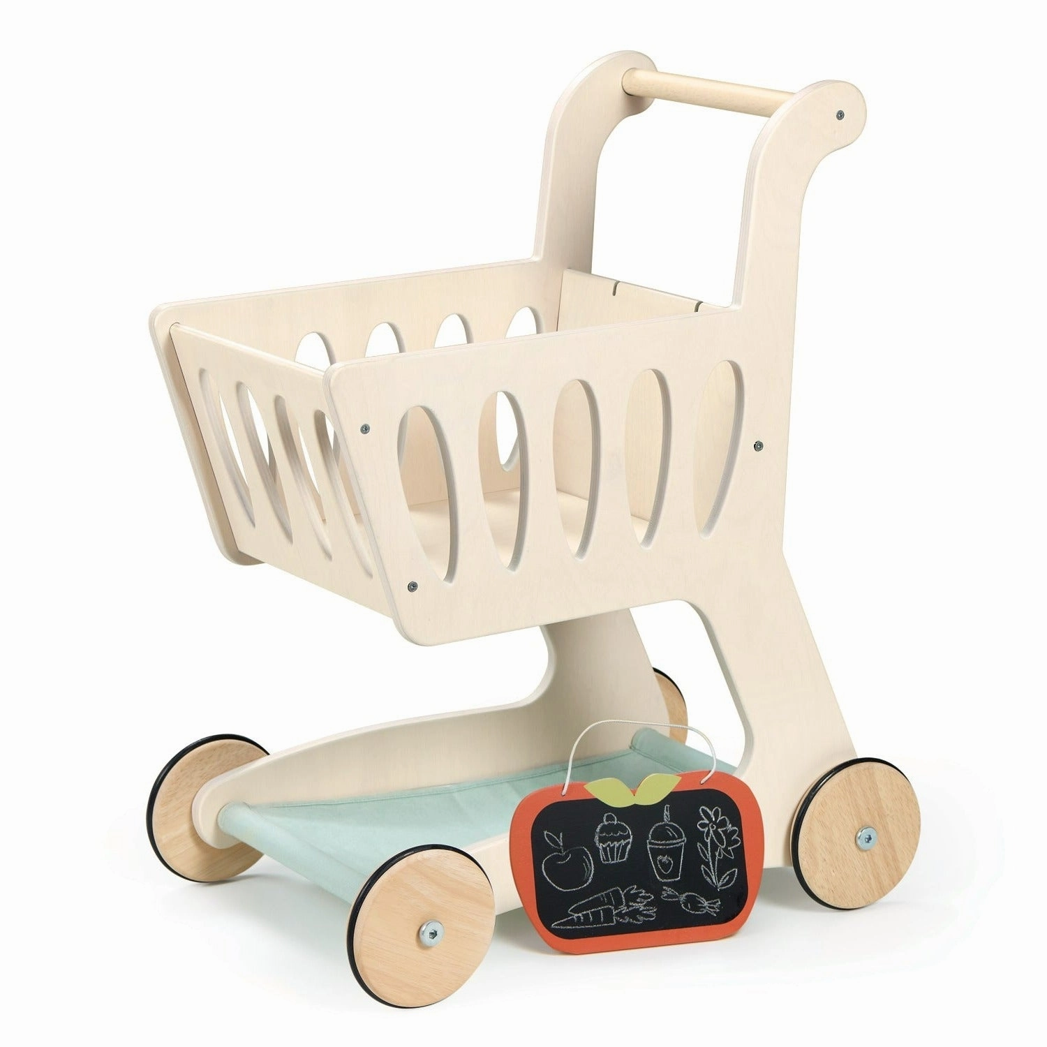 Fun-based learning Playroom learning Wooden Shopping Cart