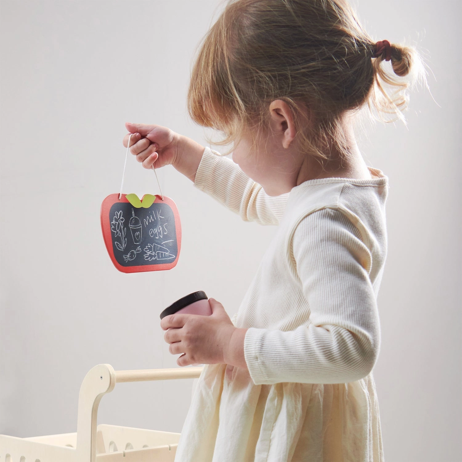 Creative kids Wooden Shopping Cart