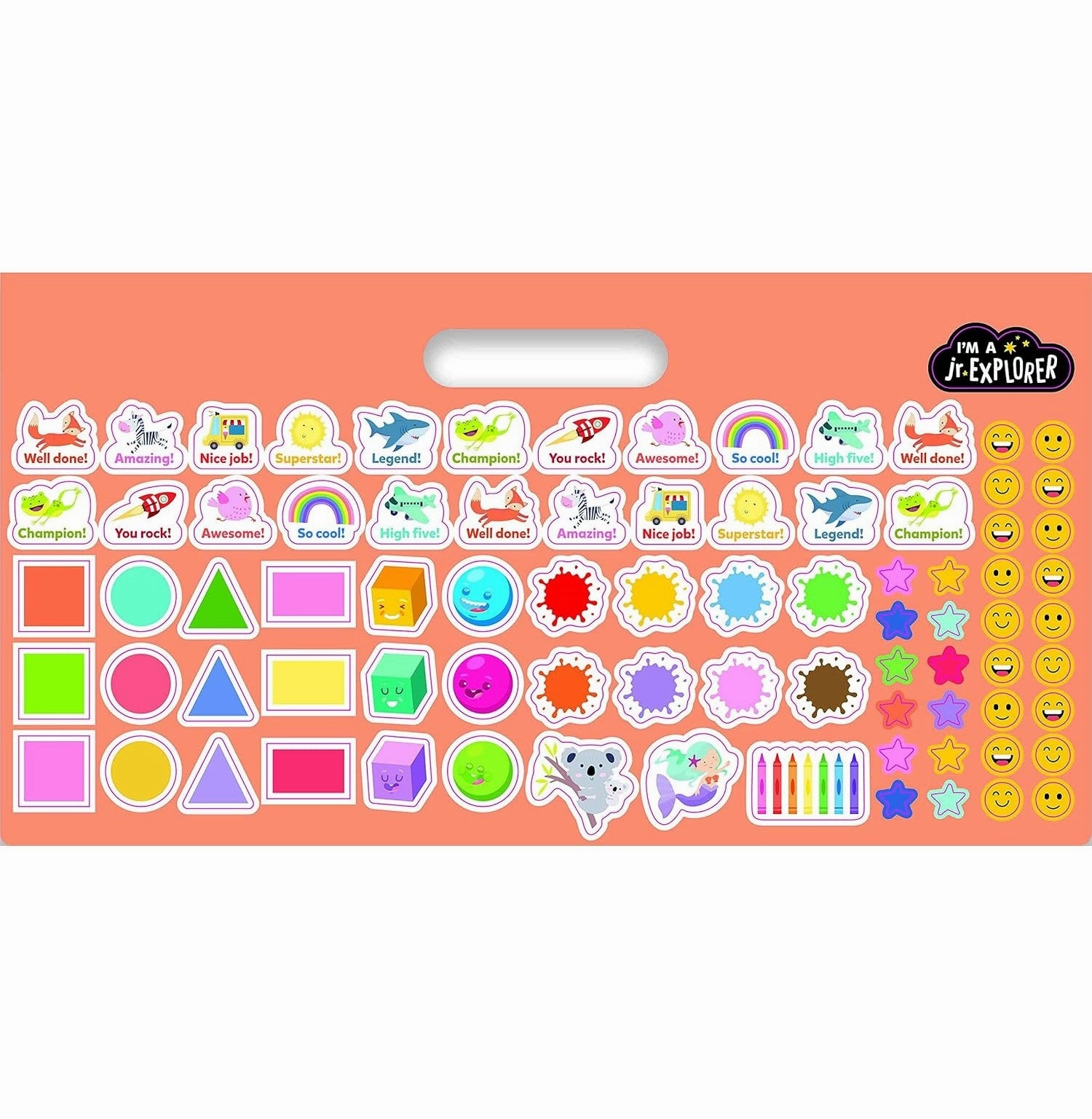 Little learners Junior Explorers My Big Shapes And Colours Pad [Paperback] Hinkler