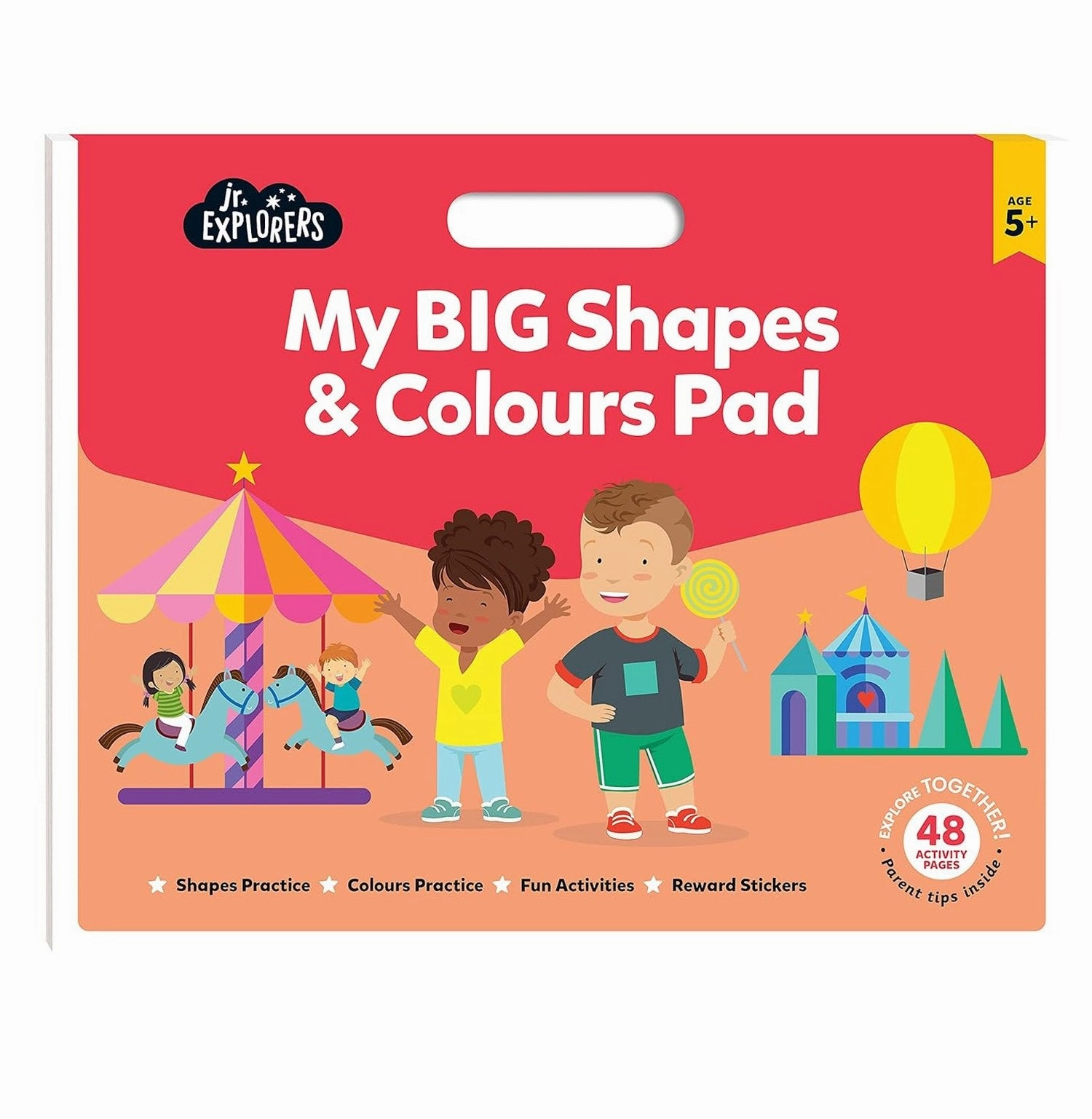 Junior Explorers My Big Shapes And Colours Pad [Paperback] Hinkler Thoughtful learning