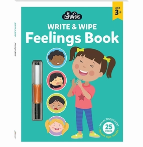 Junior Explorers Write And Wipe Feelings Book [Paperback] Hinkler Fun for curious minds Young imaginations