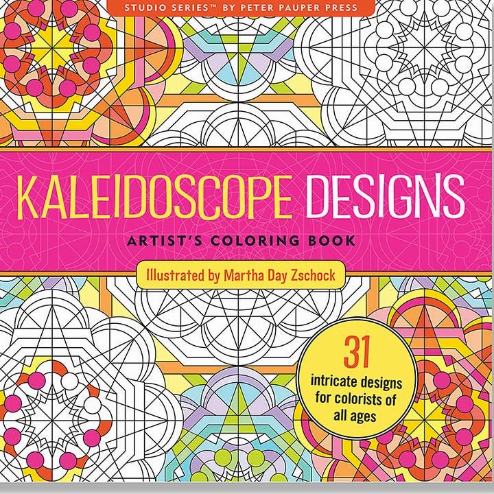 Kaleidoscope Designs Artist'S Coloring Book Educational fun Parent-approved learning