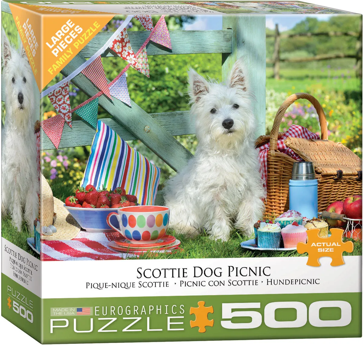 Scottie Dog Picnic - 500Pc Large Hands-on discovery