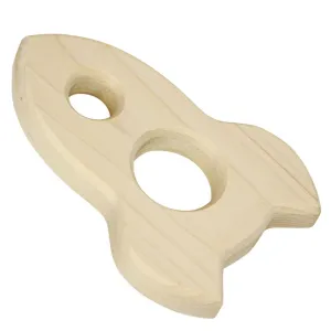 Creative minds Wooden Rocket Baby Teether