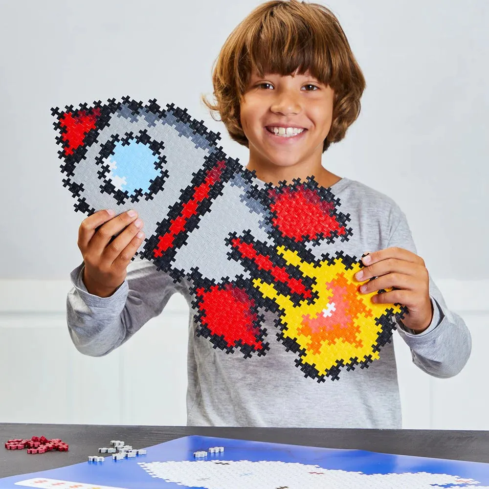 Plus-Plus - Puzzle By Number - Rocket 500Pcs Fun that fuels growth