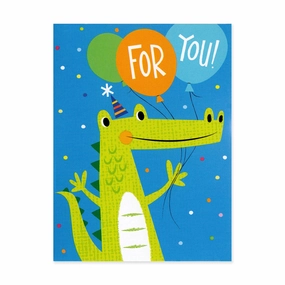 Kids essentials Smart activities for young learners Crocodile For You Balloons Enclosure Card