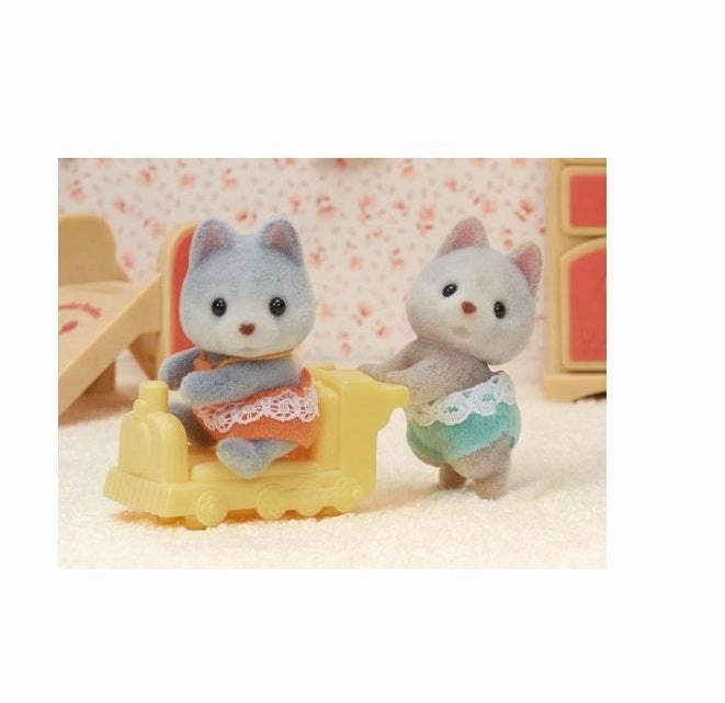 Husky Twins Thoughtful learning