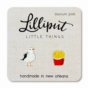 Seagull & French Fries Earrings Little adventures