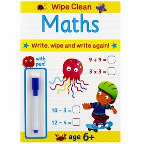 Wipe Clean With Pen 6  Maths Learn & grow Smart & fun