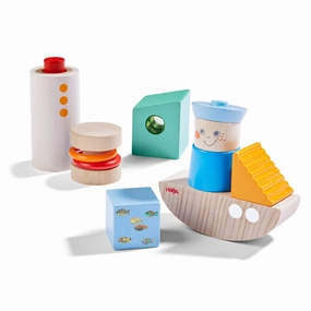 Discovery Boat Wooden Building Blocks Growth tools