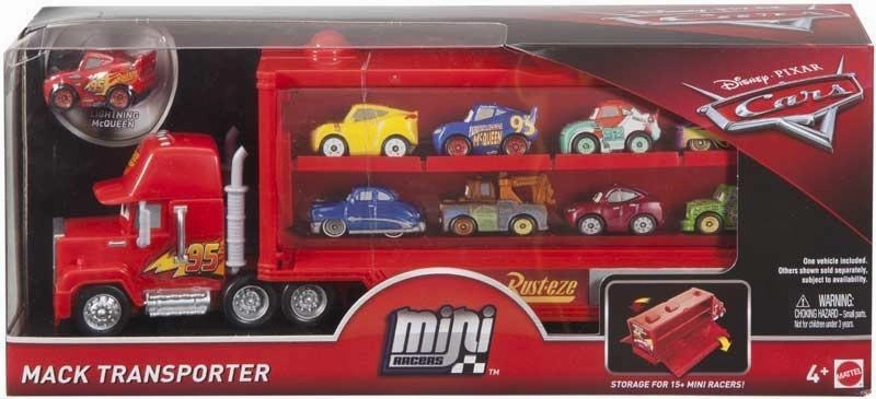 Learn at home Disney Cars Mini Racers Mack Transporter