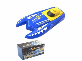 Remote Controlled Rc Mini Speed Boat - Blue/Yellow Discover & grow