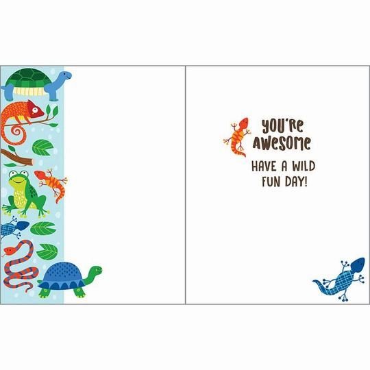 Reptile Birthday Boy Card Fun that fuels growth Playful learning