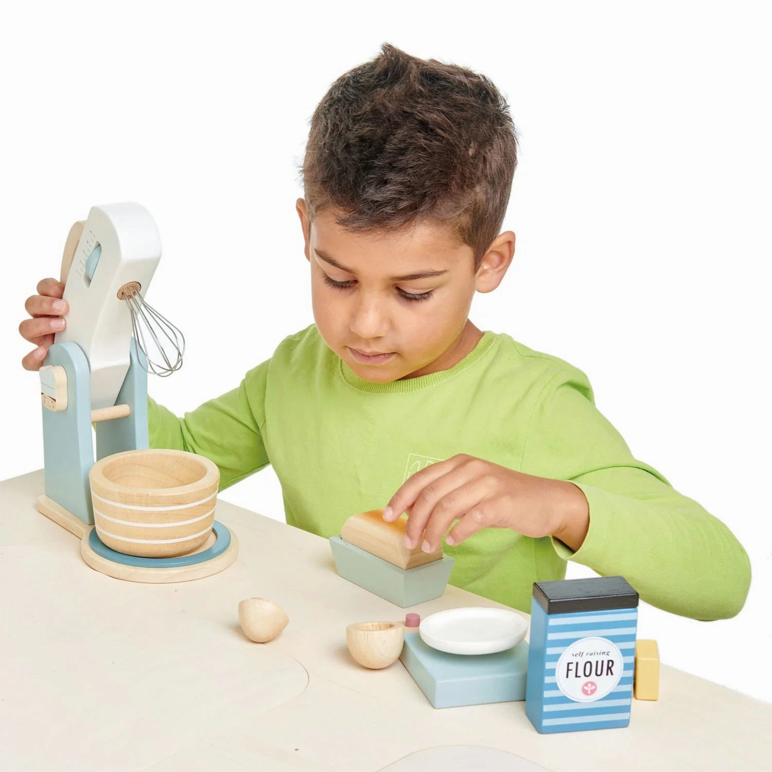 Wooden Children'S Home Baking Set Brain boosters Learn at home