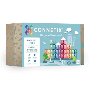 Connetix Pastel Rectangle Pack (24 Pc) Little creators