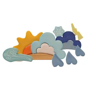 Fun for curious minds Active learners Wooden Weather Building Set