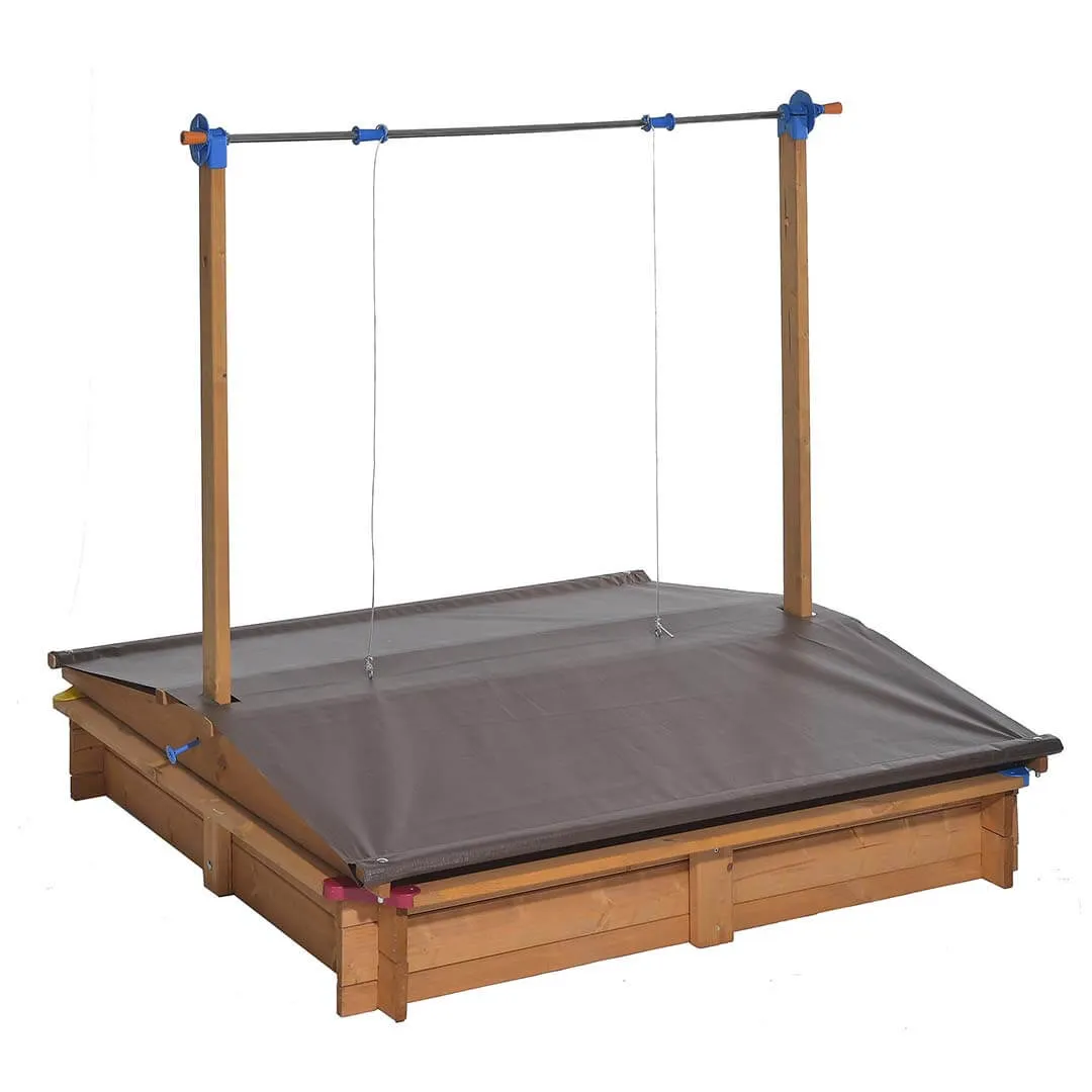 Kids Wooden Sandbox With Cover Little learners Fun that fuels growth