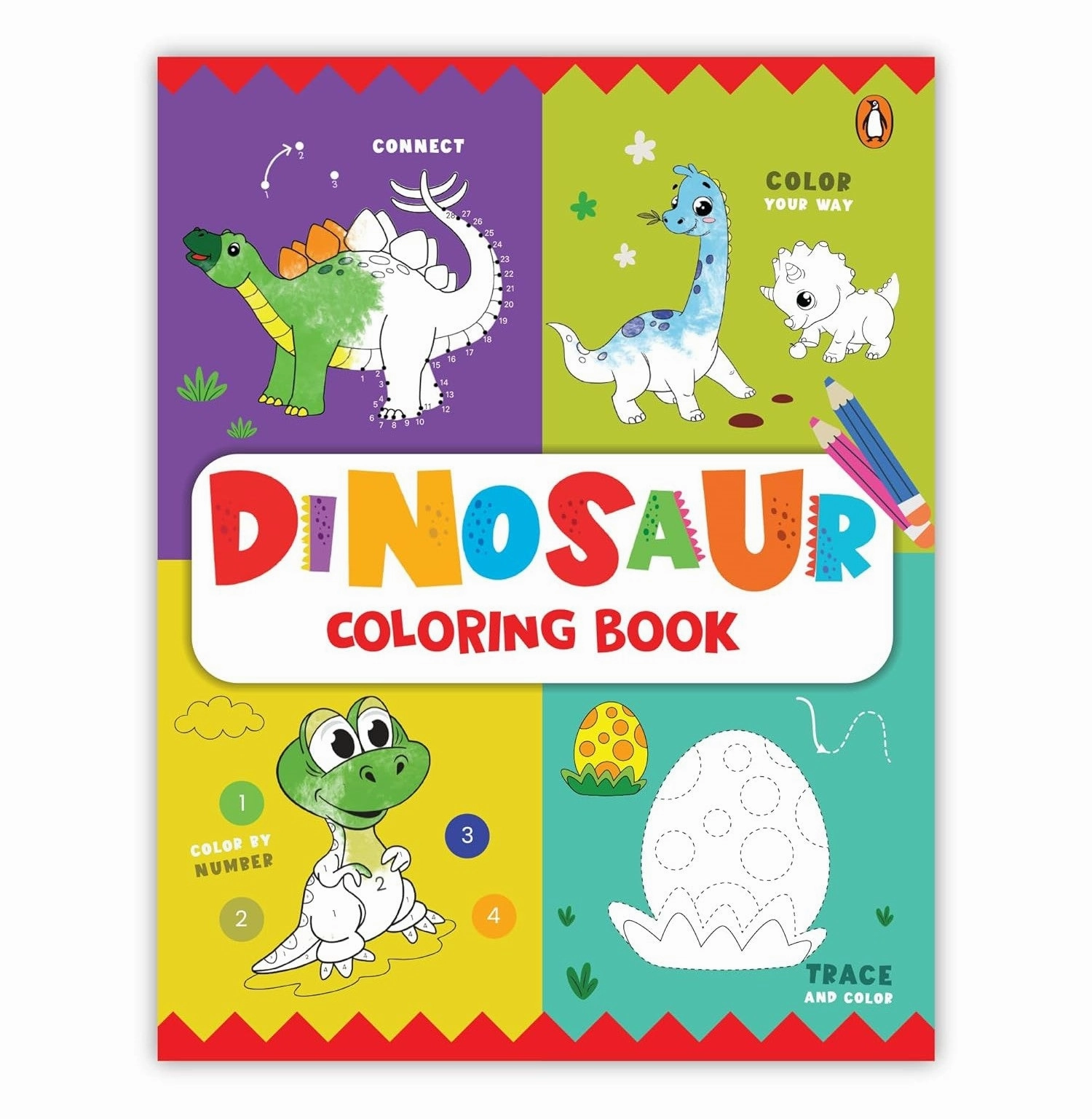 Kids Coloring Book: Dinosaur Growing minds Tiny thinkers