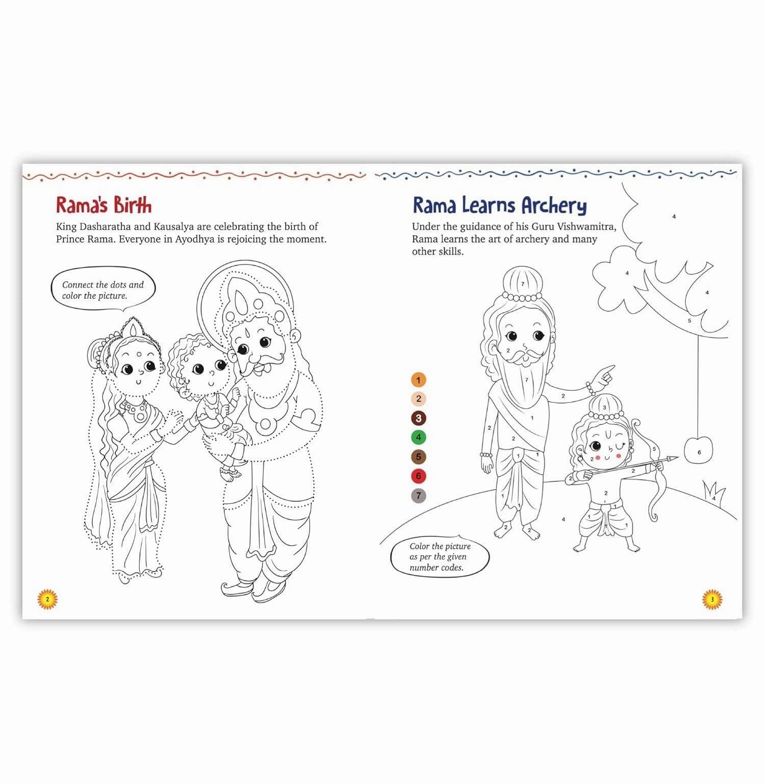 Kids Colouring Book: Ramayana Young imaginations