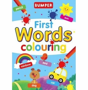 Learning fun Learn & grow Bumper First Words Colouring  Brown Watson
