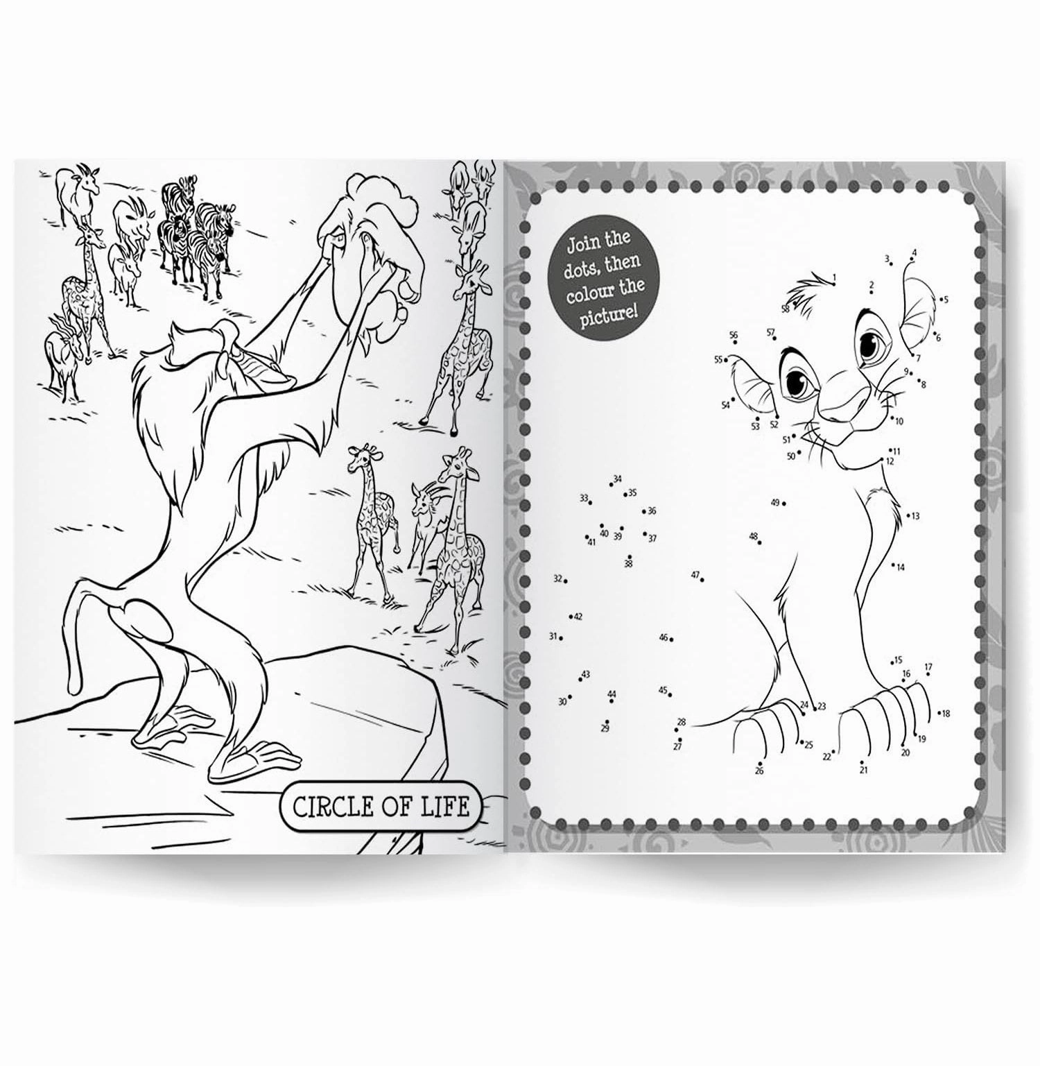 Disney The Lion King: 5:In:1 Colouring : Stickers Coloring And Activities Books For Kids [Paperback] Parragon Sensory fun for little hands